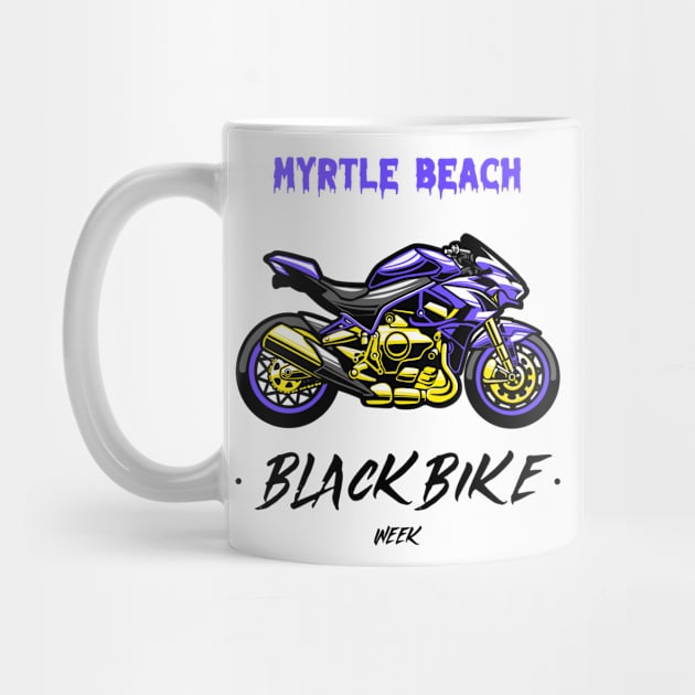 Black Bike Week Myrtle Beach by Tip Top Tee's